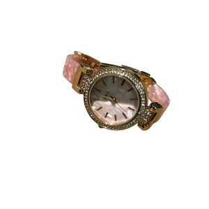 Elegant Pink and Gold Women's Watch